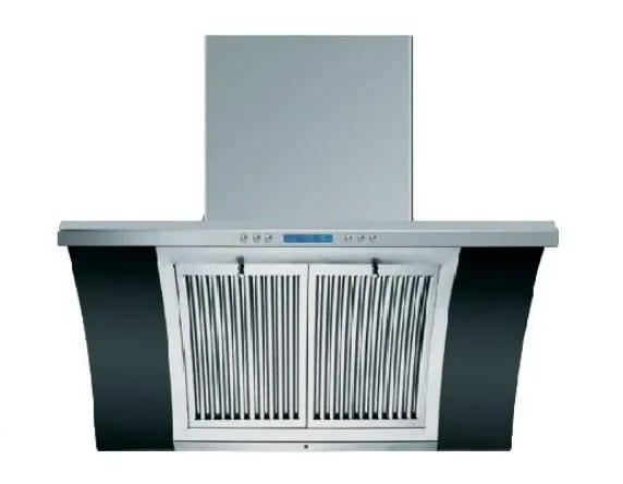 Ellane EH-2688 90cm Stainless Steel Chimney Hood With Arch Glass   Ellane WG-2SV 80cm 2 Burner Glass Gas Hob