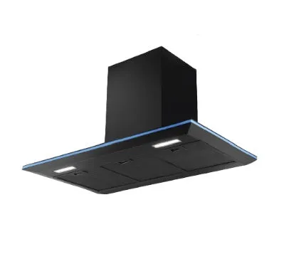 Ellane EH-2690 90cm Black Designer Chimney Hood   Ellane OS-803SV 86cm 3 Burner Stainless Steel Gas Hob