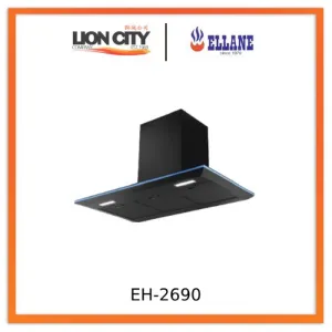 Ellane EH-2690 90cm Black Designer Chimney Hood