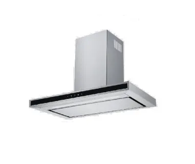 Ellane EH-2880 90cm Touch Control Stainless Steel Chimney Hood   Ellane WG-2SV 80cm 2 Burner Glass Gas Hob
