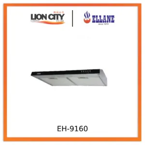 Ellane EH-9160 60cm Slimline Hood With Black Panel