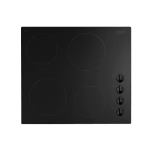 Euro Appliances Ceran Electric Cooktop Black 60cm