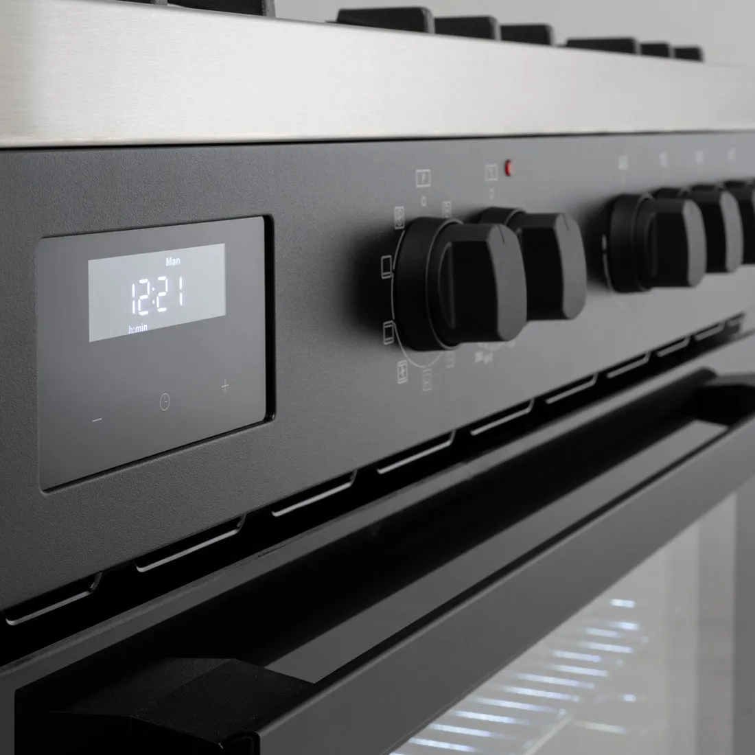 Euro Appliances Dual Fuel Freestanding Oven 90cm Black