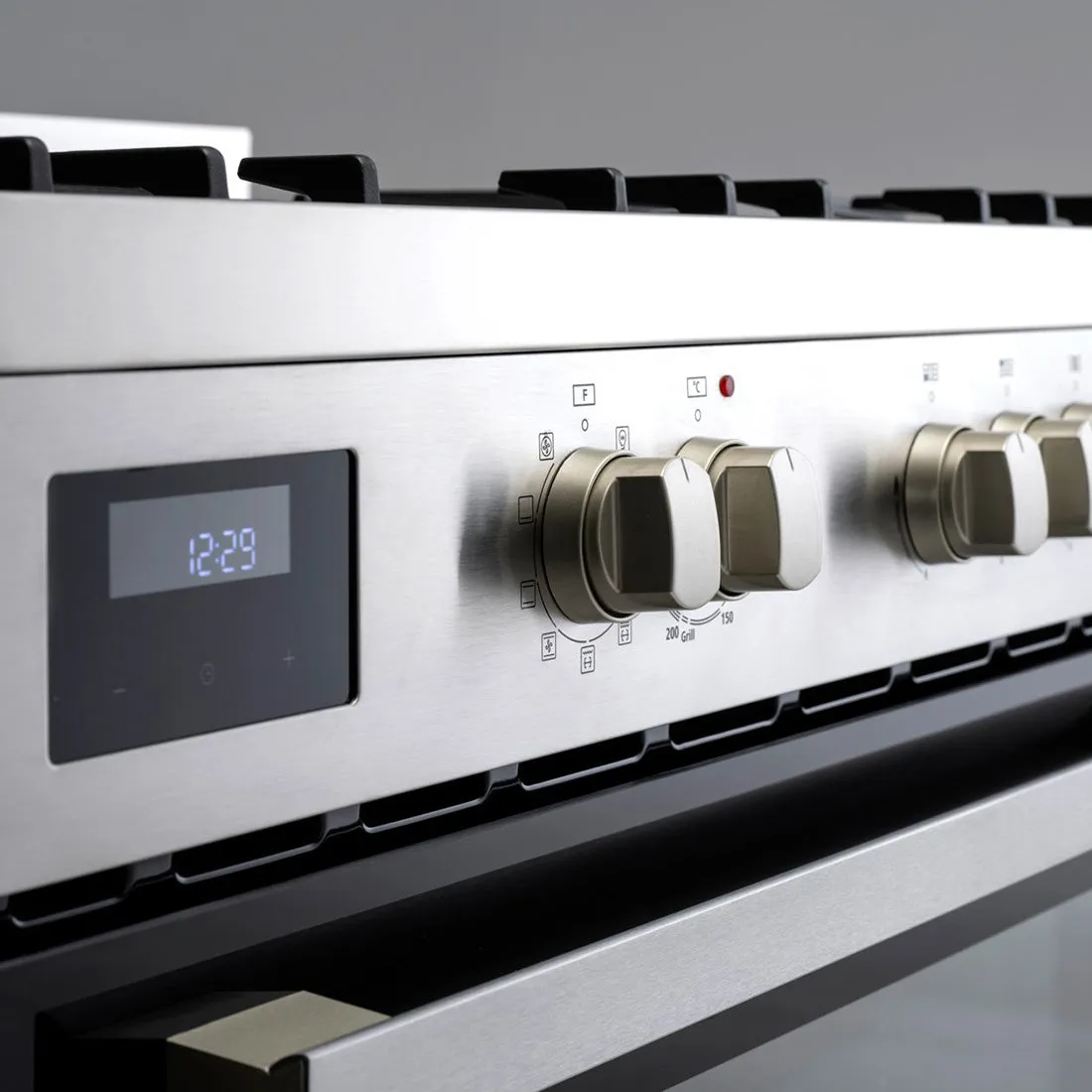 Euro Appliances Dual Fuel Freestanding Oven 90cm Stainless Steel