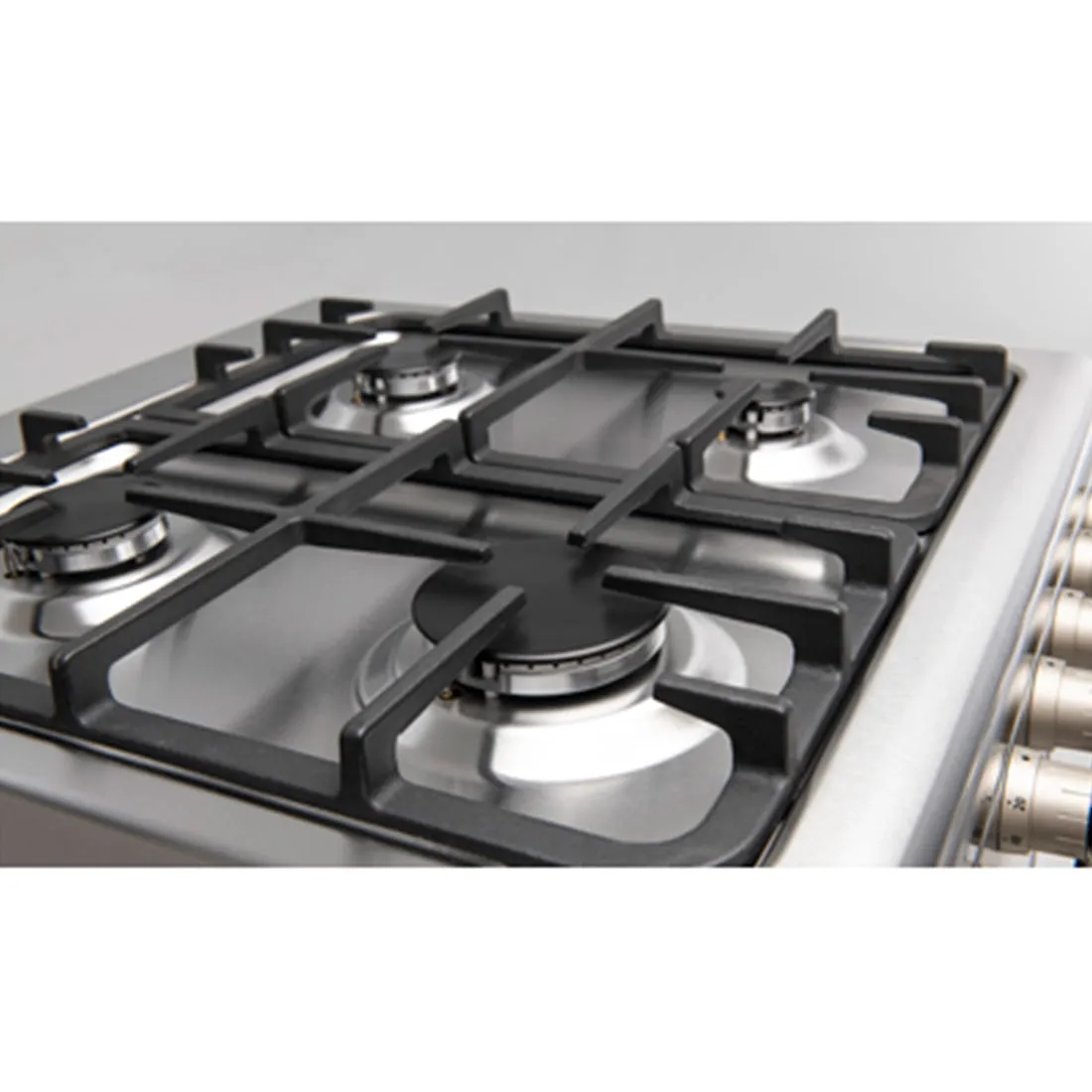 Euro Appliances Dual Fuel Freestanding Oven, Stainless Steel, 60cm