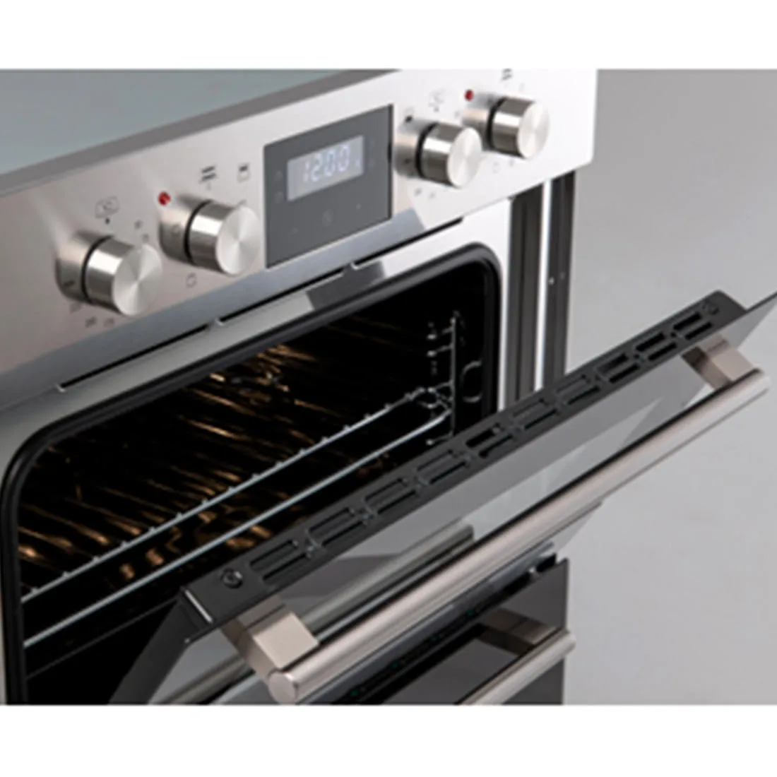 Euro Appliances Electric Double Oven | Black Glass And Stainless Steel | 60cm