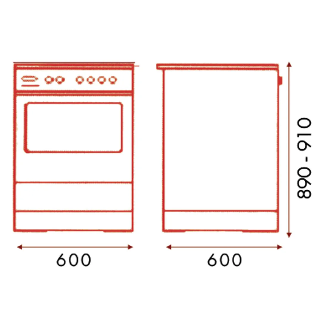 Euro Appliances Electric Freestanding Oven | Stainless Steel | 60cm