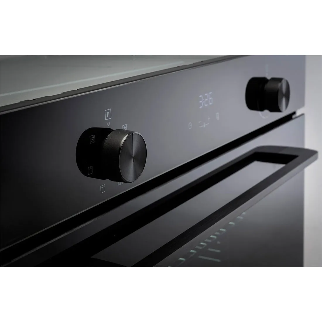 Euro Appliances Pyrolytic Multifunction Oven Black 60cm
