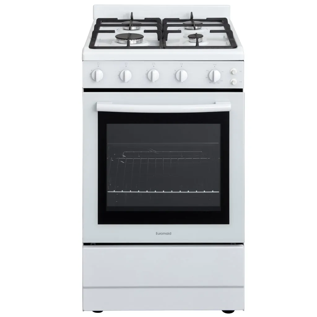 Euromaid FGG54W 54cm Freestanding Natural Gas Stove