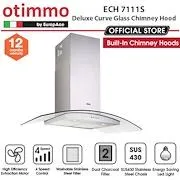 Europace ECH 7111S Deluxe Curve Glass Chimney Hood