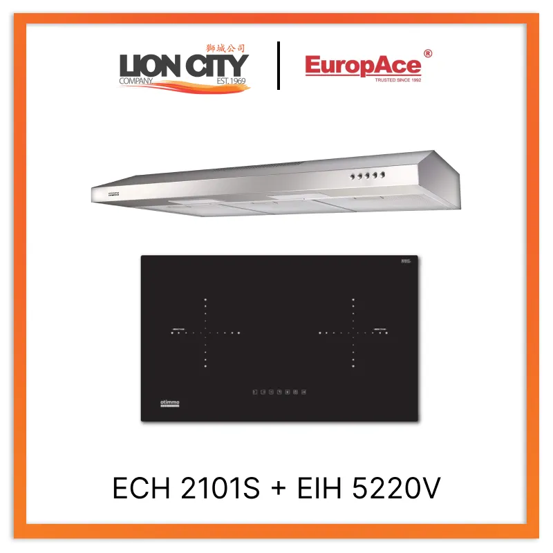 Europace ECH2101S 90cm Slim Hood   Europace EIH5220V 70CM BUILT-IN Induction HOB