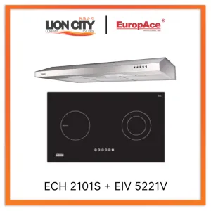 Europace ECH2101S 90cm Slim Hood   Europace EIV5221V Built-in Induction Hub
