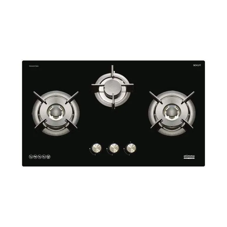 Europace ECH5141S 90cm Deluxe S/Steel Slim Hood   EBH6381S 3 Burner 80cm Slim Hob (Schott Glass)