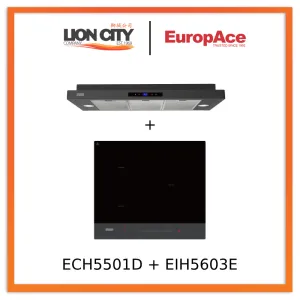 Europace ECH5501DBK 90cm Slimline Hood   EIH5603E 5 Series 60cm Induction Hob