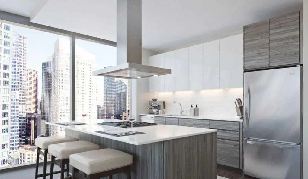 Faber BELAIS42SS600B 42" T-Shape Chimney Island Hood