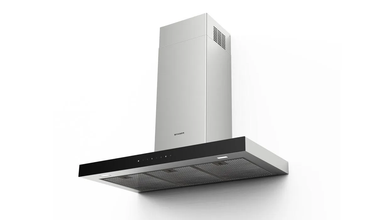 Faber STGL30SSV 30" T-Shape Chimney Wall Hood With Variable Air Management