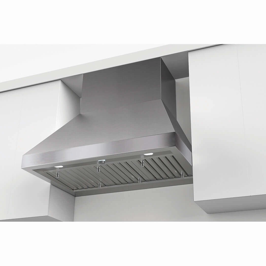 Faber Camino Wall Mount Range Hood With Size Options In Stainless Steel