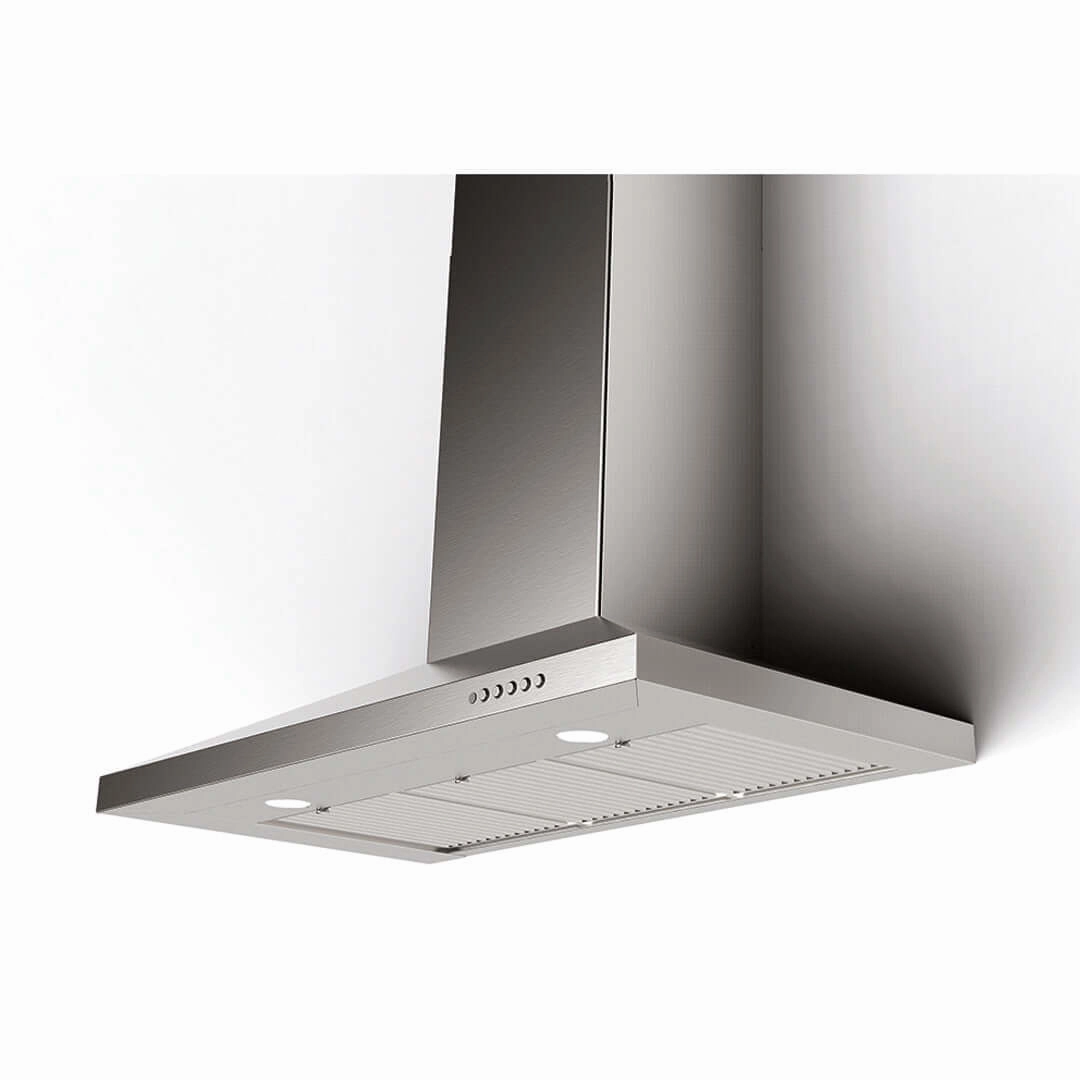 Faber Dama Wall Mount Range Hood With Sizing Options In Stainless Steel