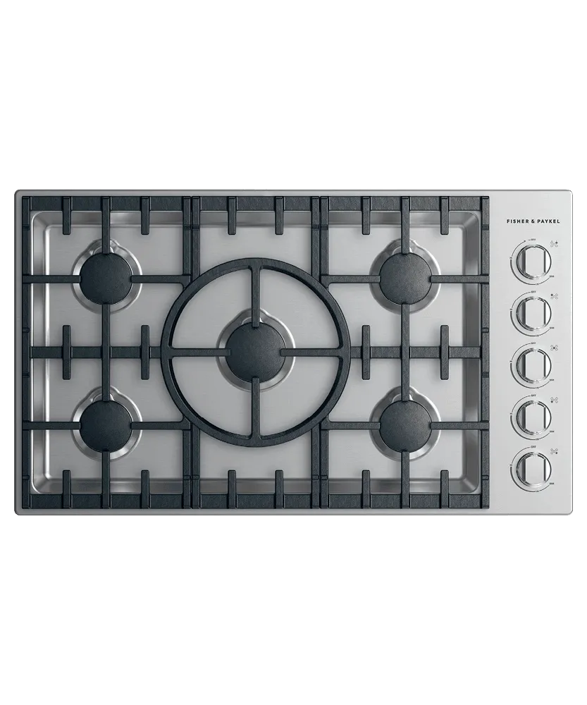 Fisher & Paykel CDV2365HLN Gas Cooktop, 36"