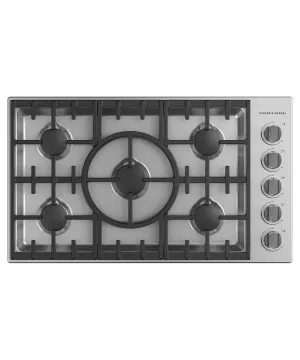 Fisher & Paykel CDV3365L Gas Cooktop, 36", Lpg