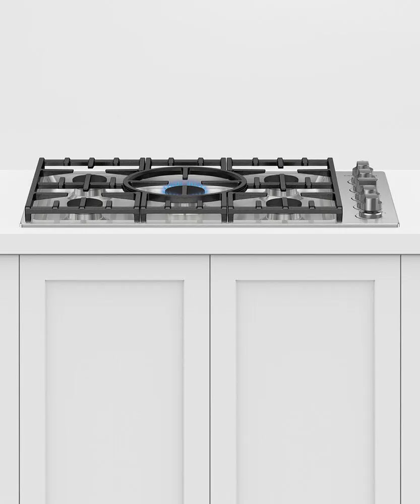 Fisher & Paykel CDV3365L Gas Cooktop, 36", Lpg
