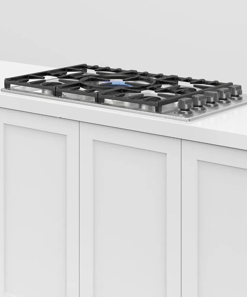 Fisher & Paykel CDV3365L Gas Cooktop, 36", Lpg