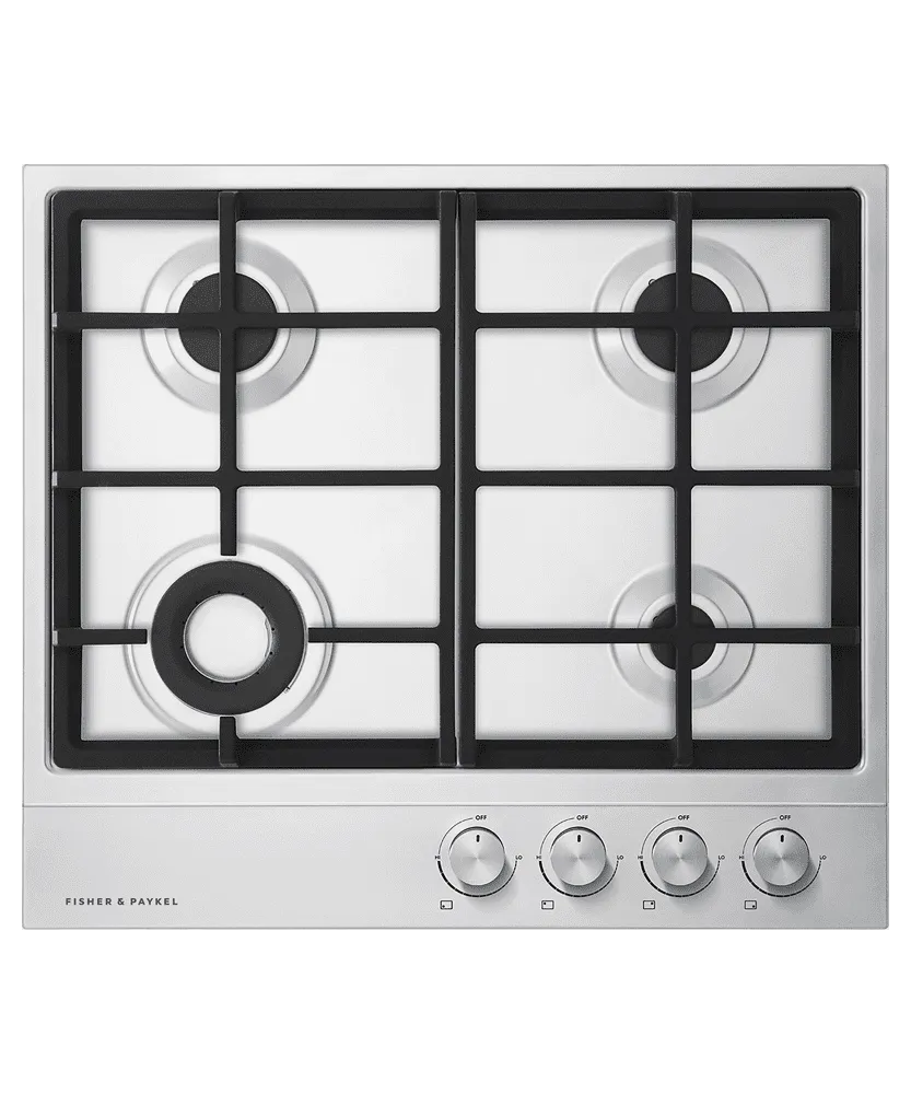 Fisher & Paykel CG244DLPX1N Gas On Steel Cooktop, 24", Lpg