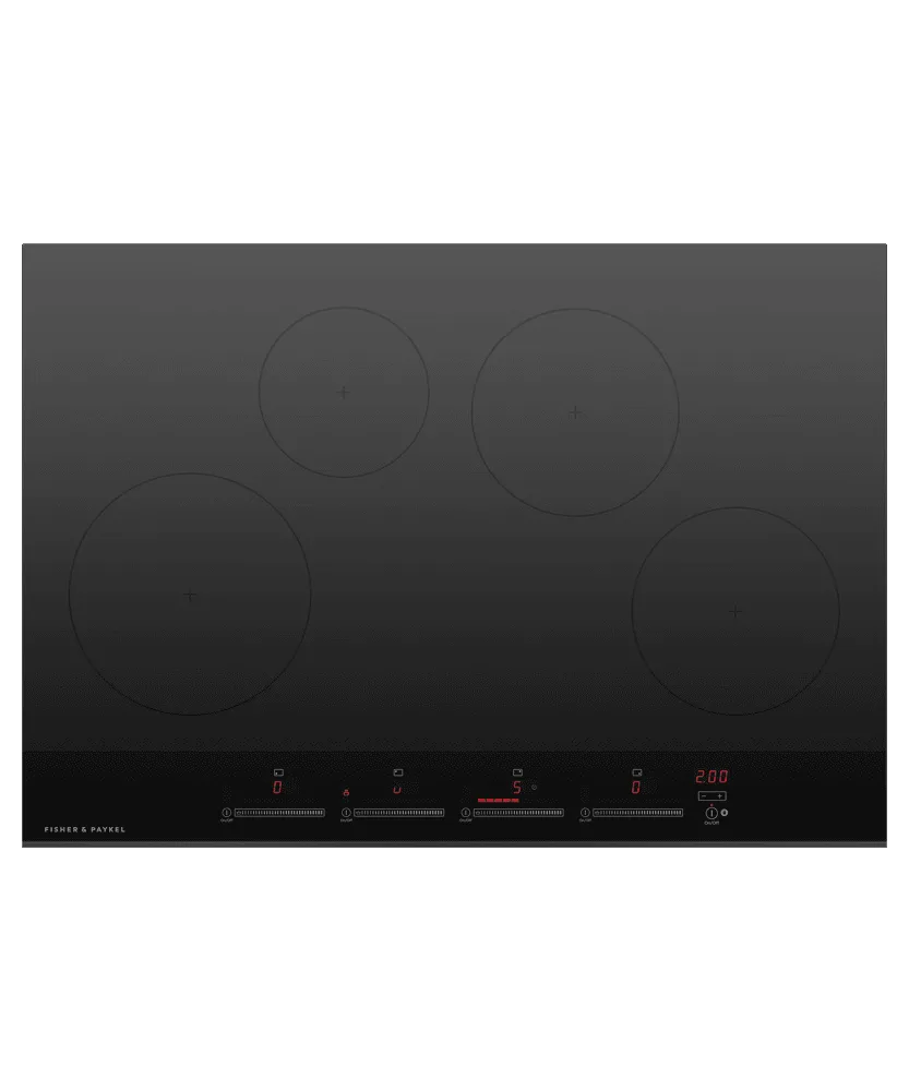Fisher & Paykel CI304DTB4 Induction Cooktop, 30", 4 Zones