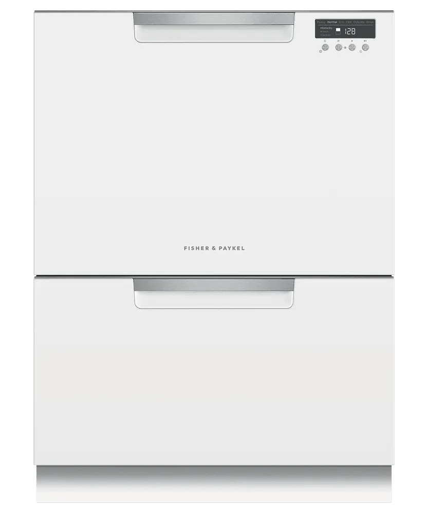 Fisher & Paykel DD24DCTW9N Double Dishdrawer Dishwasher, Tall, Sanitize