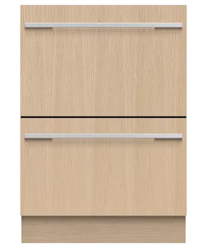 Fisher & Paykel DD24DI9N Integrated Double Dishdrawer Dishwasher, Sanitize
