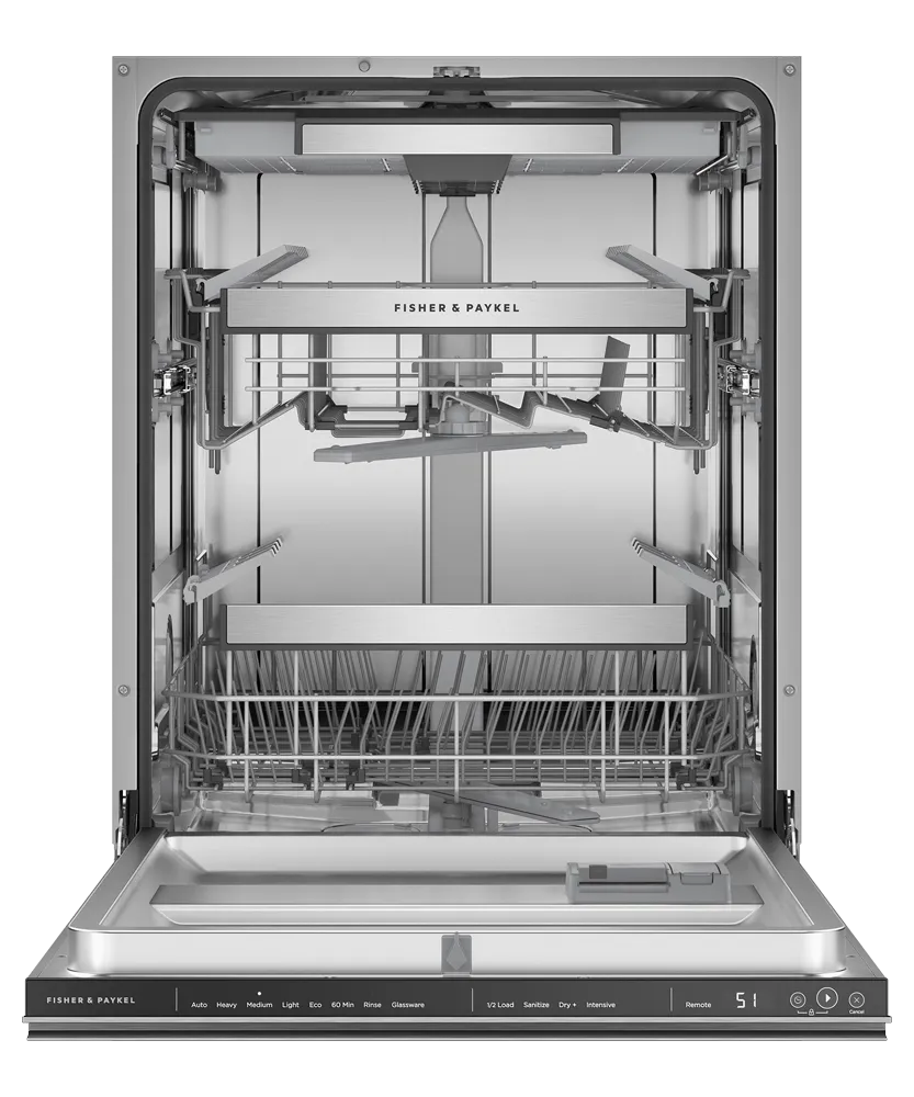 Fisher & Paykel DW24UNT4X2 Built-In Dishwasher, Tall, Sanitize