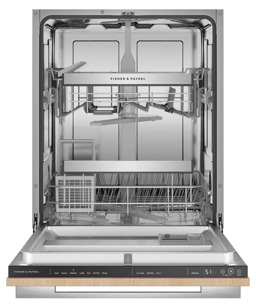 Fisher & Paykel DW24UT2I2 Integrated Dishwasher, Tall, Sanitize