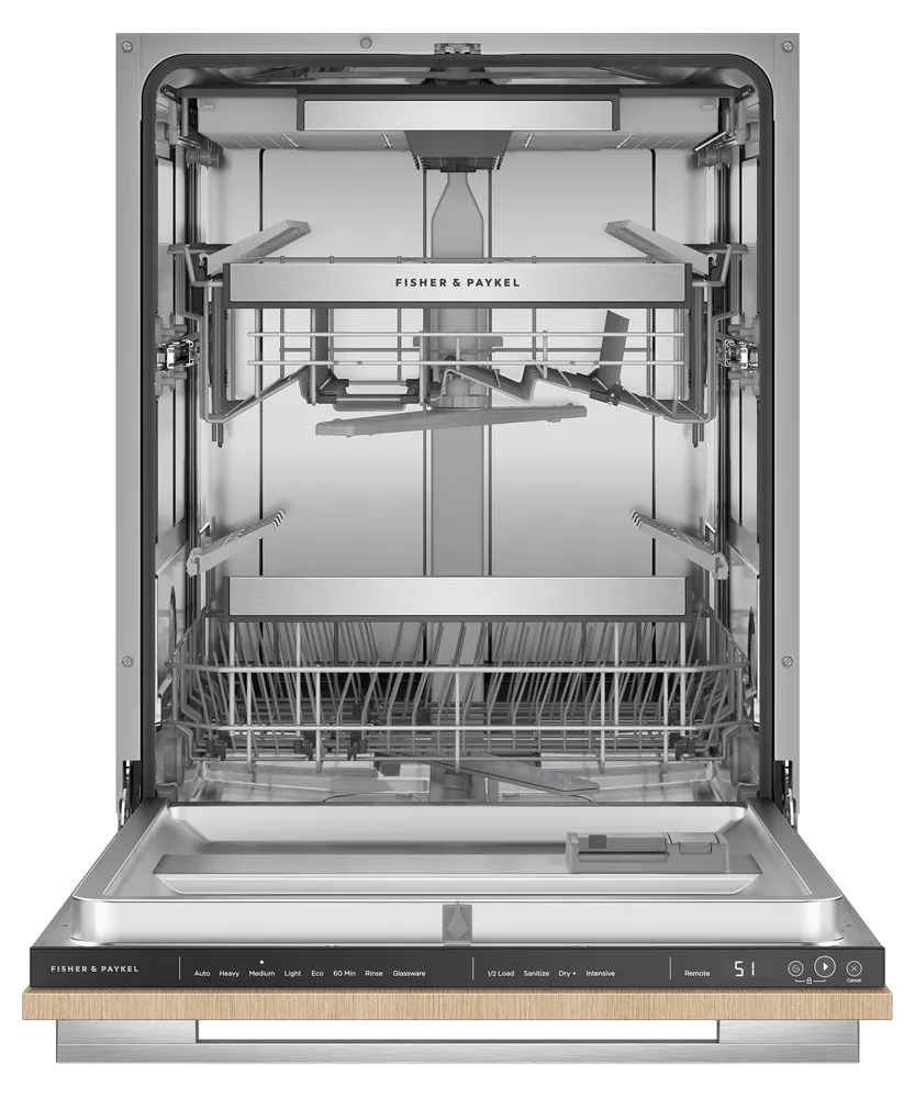 Fisher & Paykel DW24UT4I2 Integrated Dishwasher, Tall, Sanitize