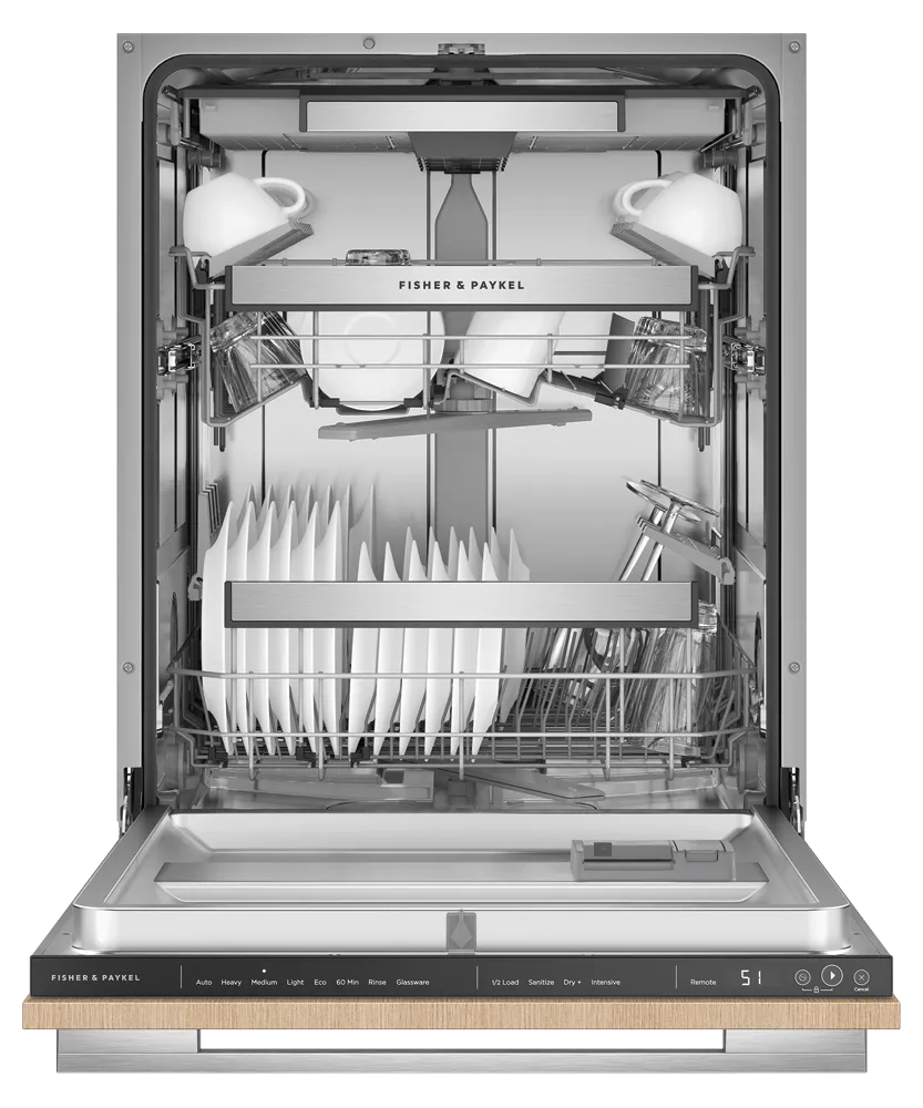 Fisher & Paykel DW24UT4I2 Integrated Dishwasher, Tall, Sanitize