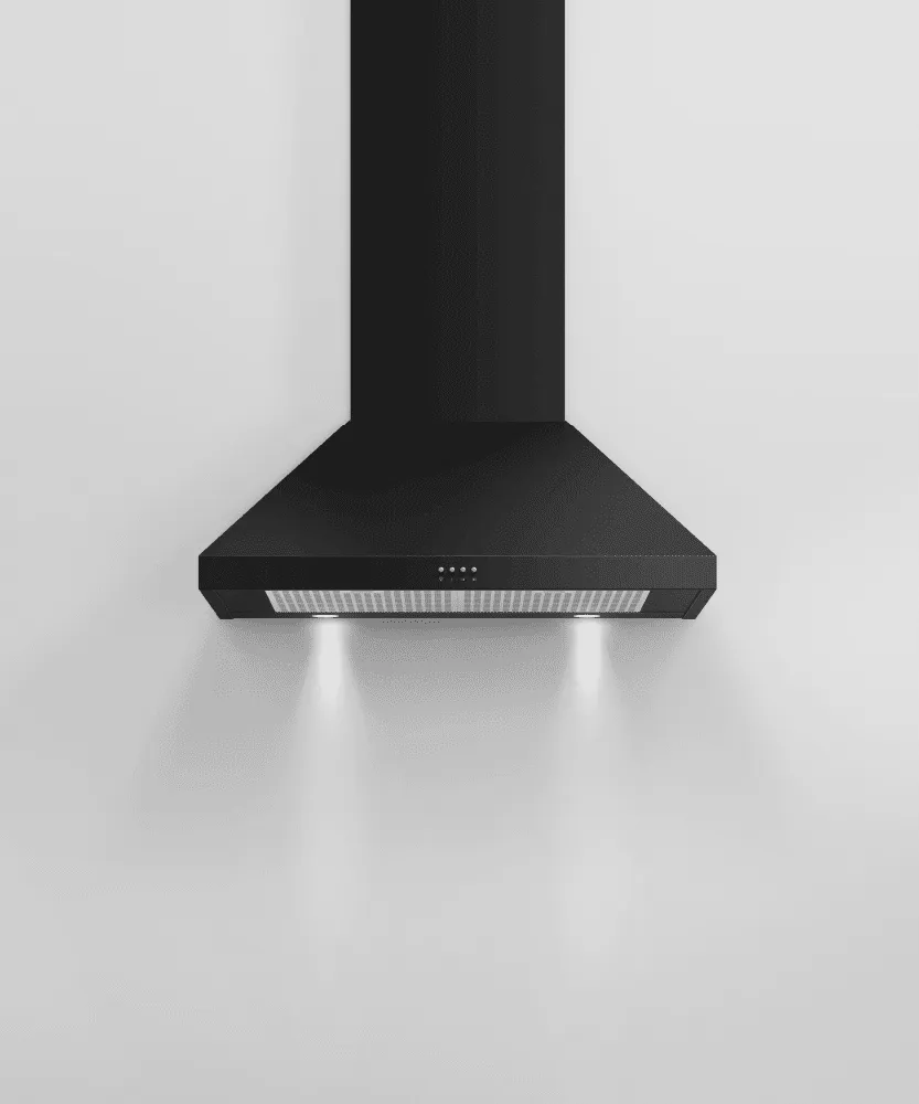 Fisher & Paykel HC30PCB1 Wall Range Hood, 30", Pyramid Chimney
