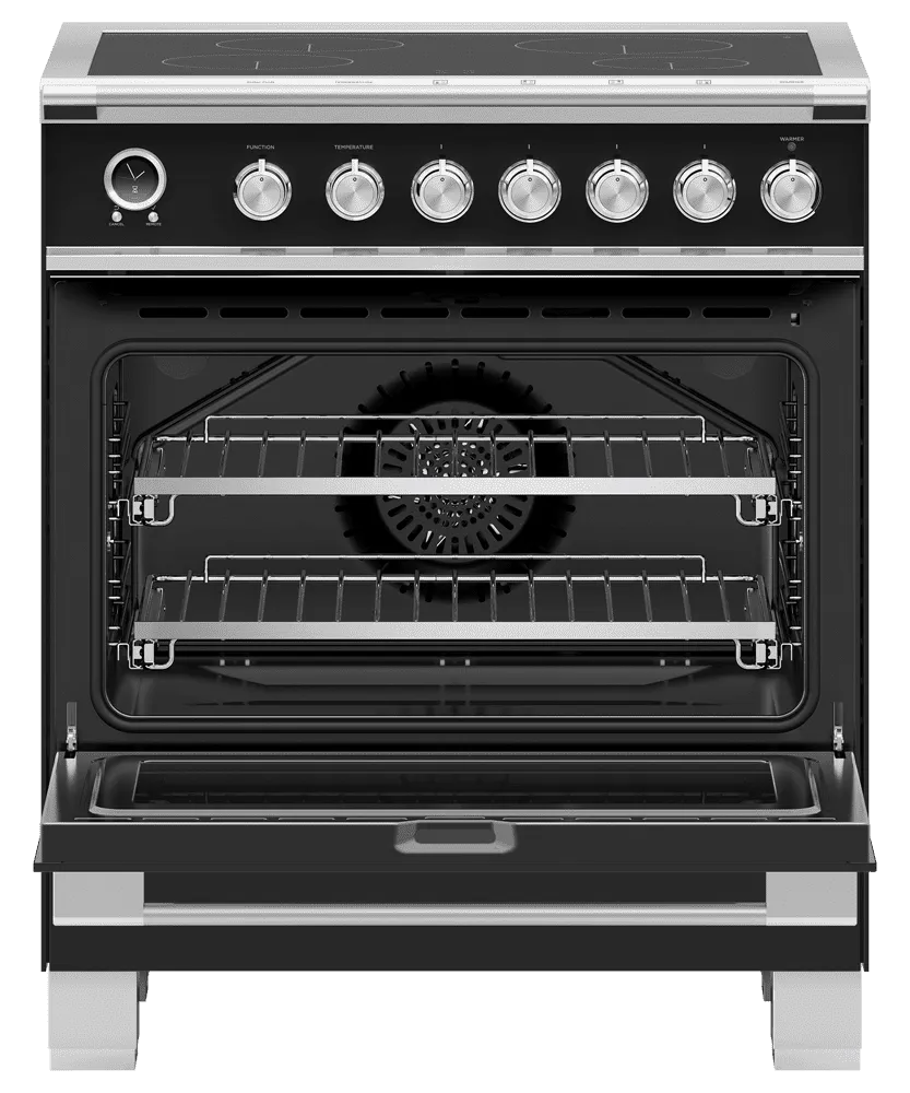 Fisher & Paykel OR30SCI6B1 Induction Range, 30", 4 Zones, Self-Cleaning