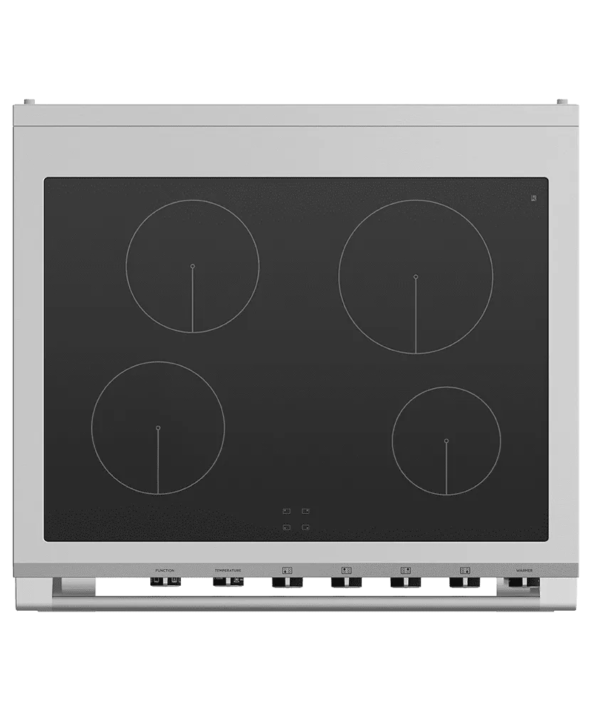 Fisher & Paykel OR30SCI6R1 Induction Range, 30", 4 Zones, Self-Cleaning