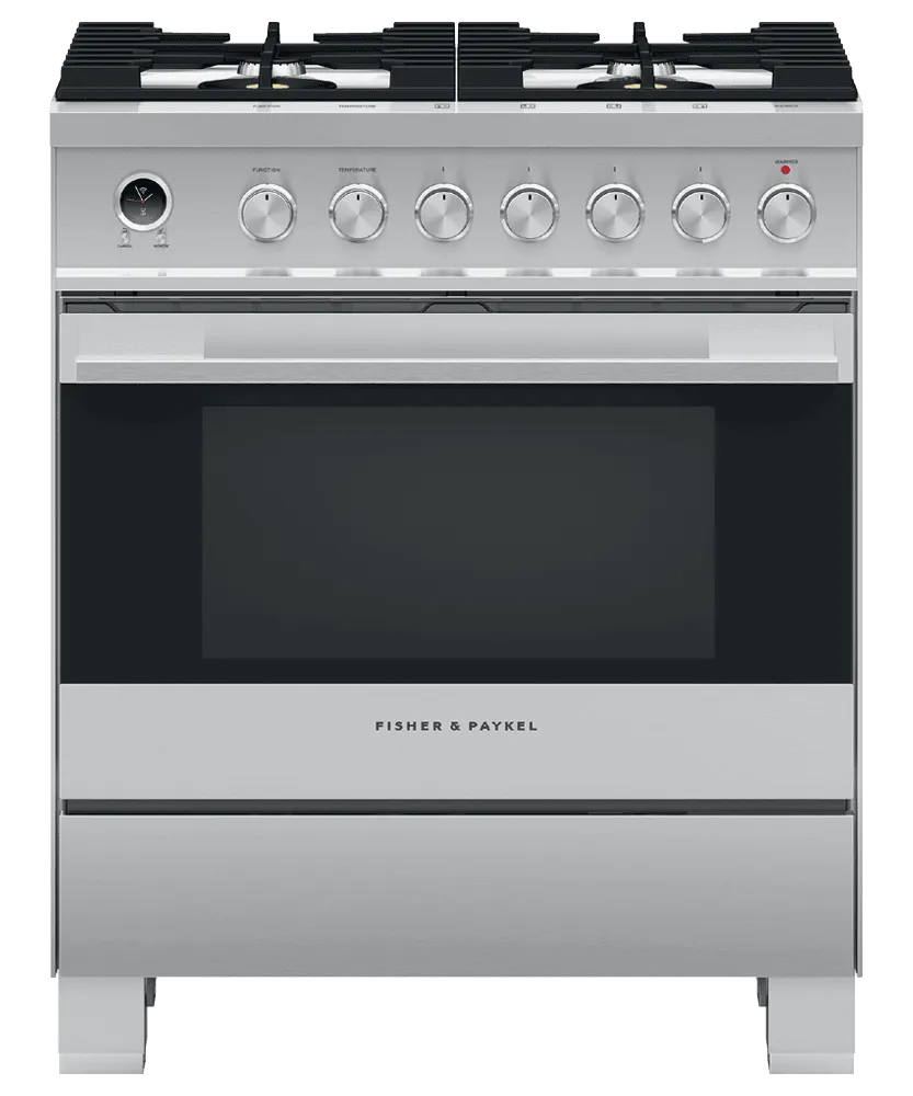 Fisher & Paykel OR30SDG6X1 Dual Fuel Range 30", Self-Cleaning