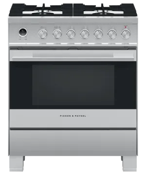 Fisher & Paykel OR30SDG6X1 Dual Fuel Range 30", Self-Cleaning