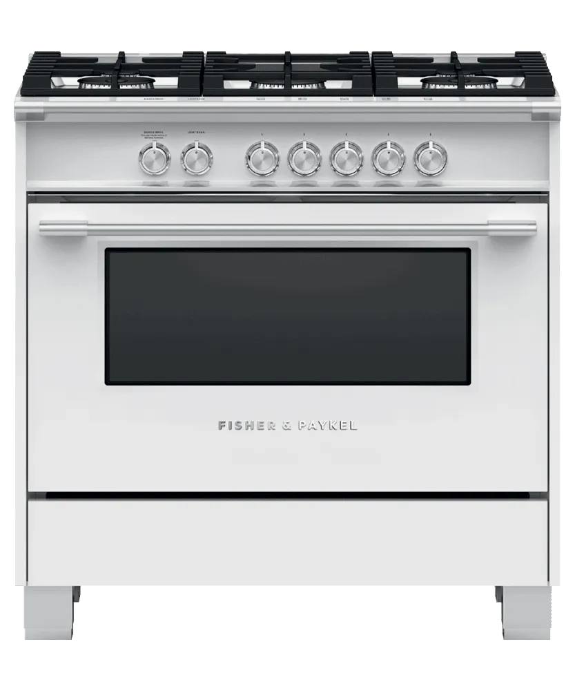Fisher & Paykel OR36SCG4W1 Gas Range, 36", 5 Burners