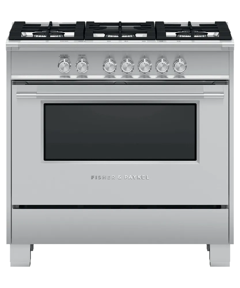 Fisher & Paykel OR36SCG4X1 Gas Range, 36", 5 Burners