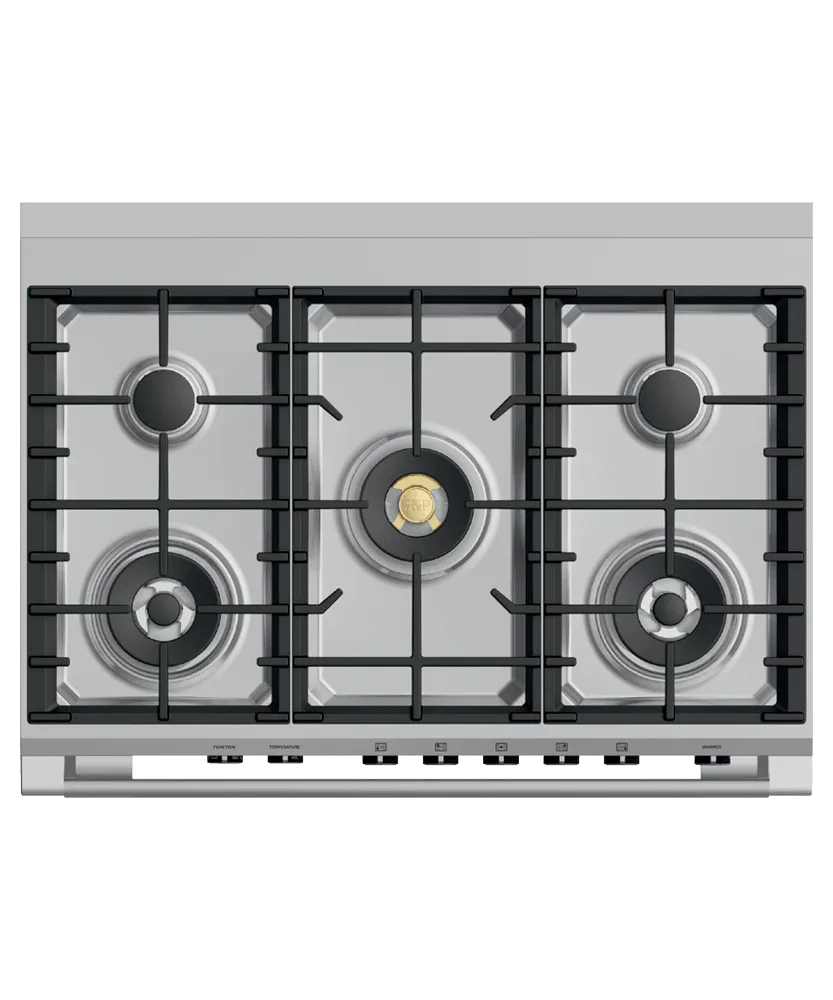 Fisher & Paykel OR36SCG6W1 Dual Fuel Range, 36", 5 Burners, Self-Cleaning