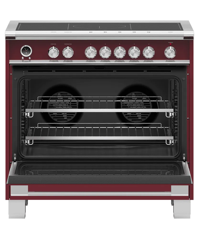 Fisher & Paykel OR36SCI6R1 Induction Range, 36", 5 Zones With Smartzone, Self-Cleaning