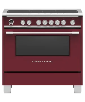 Fisher & Paykel OR36SCI6R1 Induction Range, 36", 5 Zones With Smartzone, Self-Cleaning