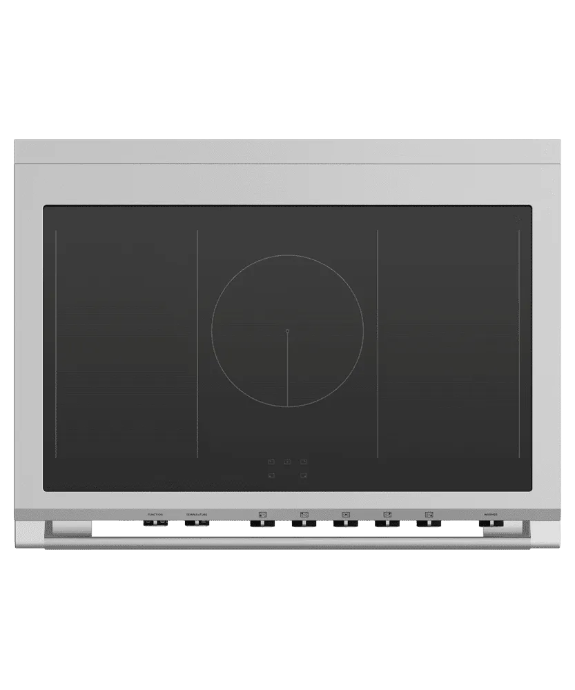 Fisher & Paykel OR36SCI6R1 Induction Range, 36", 5 Zones With Smartzone, Self-Cleaning