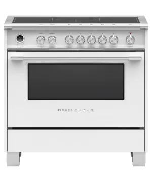 Fisher & Paykel OR36SCI6W1 Induction Range, 36", 5 Zones With Smartzone, Self-Cleaning