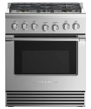 Fisher & Paykel RDV2305LN Dual Fuel Range, 30", 5 Burners