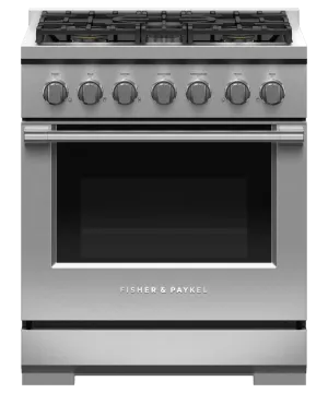 Fisher & Paykel RGV3305L Gas Range, 30", 5 Burners, Lpg