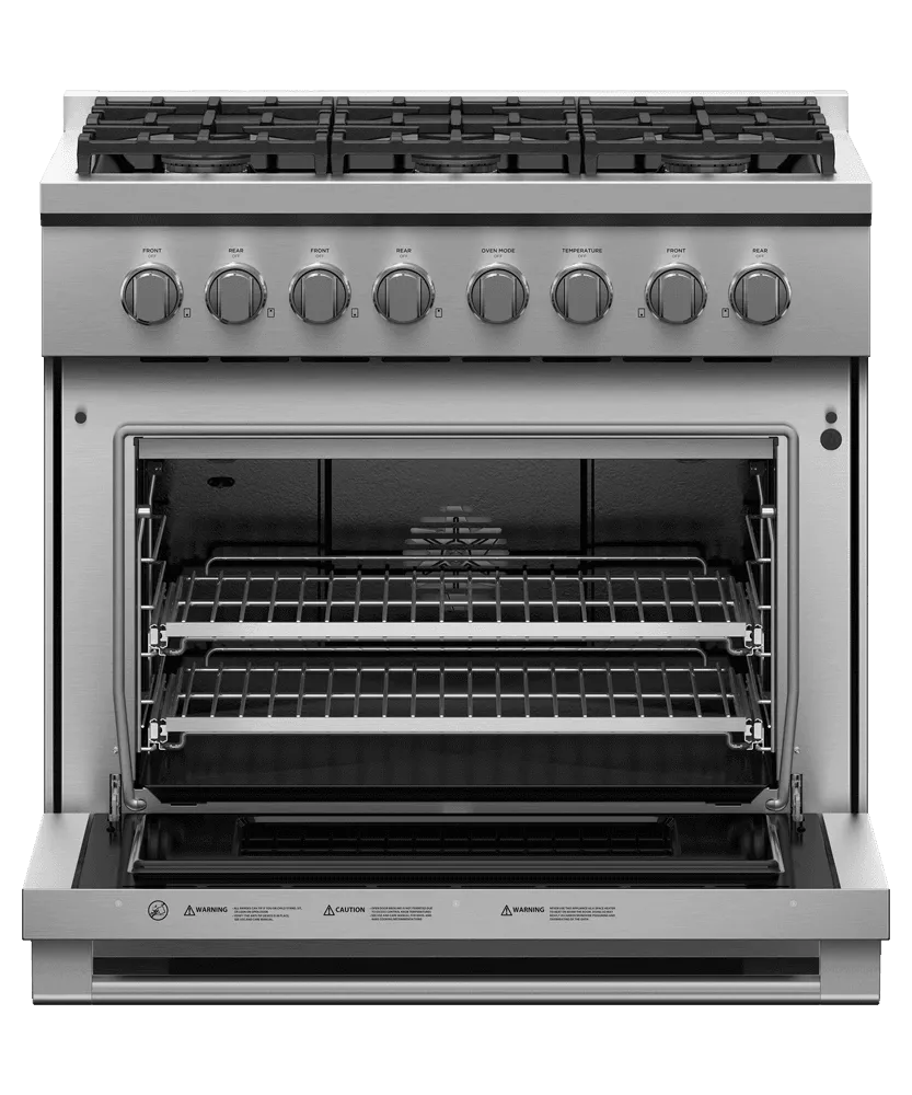 Fisher & Paykel RGV3366N Gas Range, 36", 6 Burners