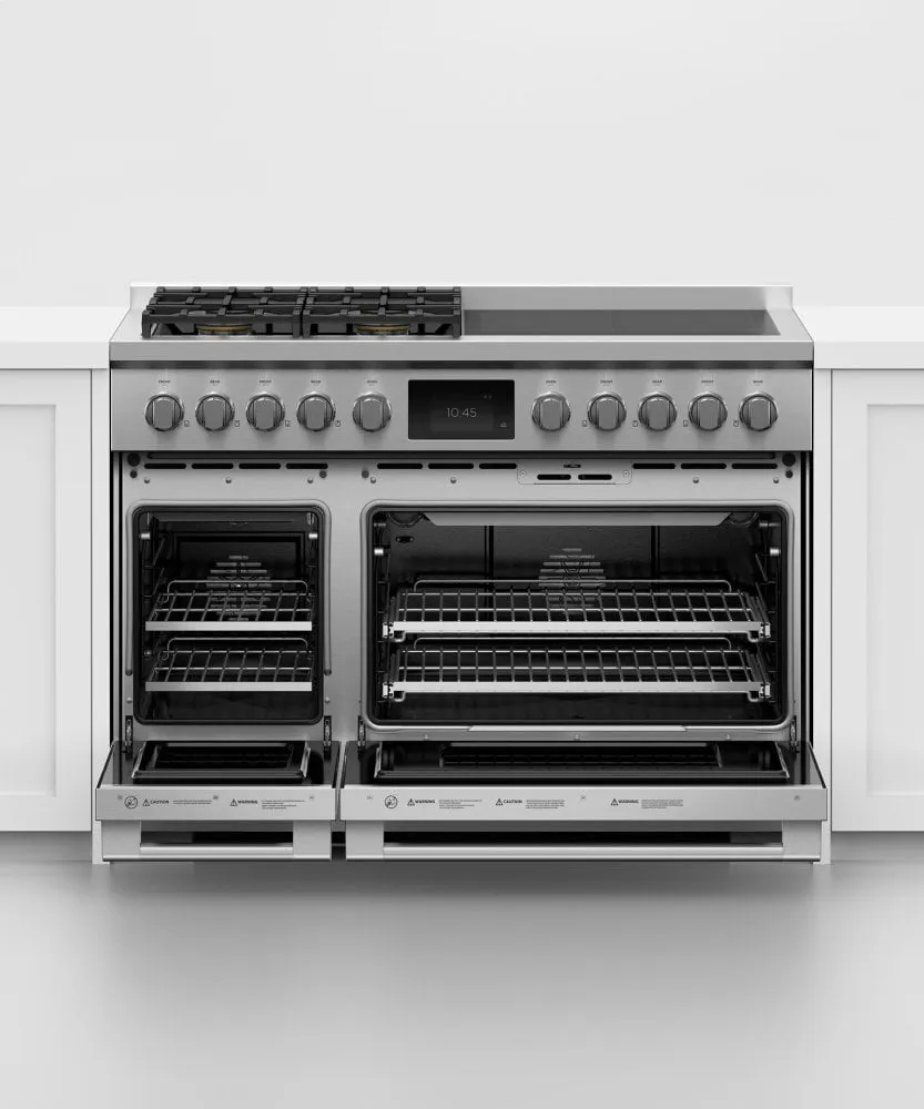 Fisher & Paykel RHV3484N Dual Fuel Range, 48", 4 Burners, 4 Induction Zones, Self-Cleaning